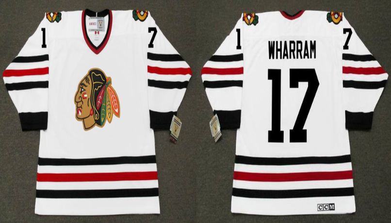 2019 Men Chicago Blackhawks #17 Wharram white CCM NHL jerseys